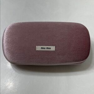 Miu Miu Mauve Velvet Eyewear Case